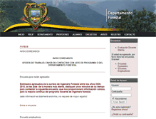 Tablet Screenshot of forestal.uaaan.mx