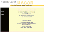 Desktop Screenshot of contraloria.uaaan.mx